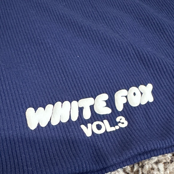 White Fox Offstage rubbed Bike Shorts Space Navy - Picture 3 of 6